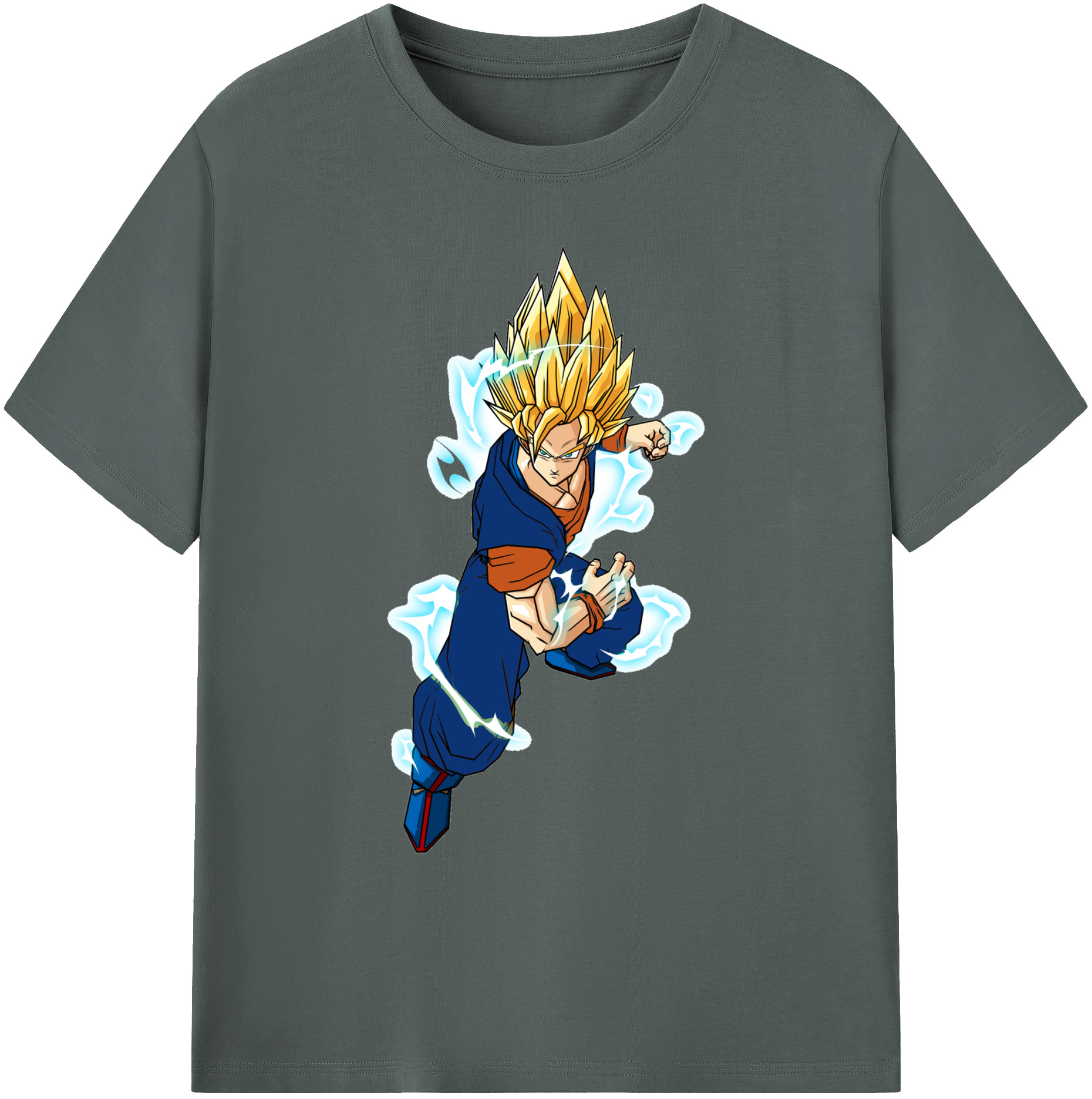 （画像用） ドラゴンボール 孫 悟飯（そんごはん）DRAGON BALL Son Gohan 綿100％ メンズ半袖Tシャツ｜肌触りやわらか＆通気性
